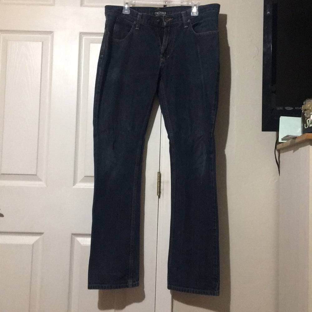 Dark blue jeans